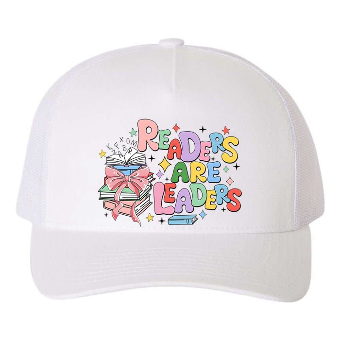 Readers Are Leaders Book Lover Bookworm Yupoong Adult 5-Panel Trucker Hat