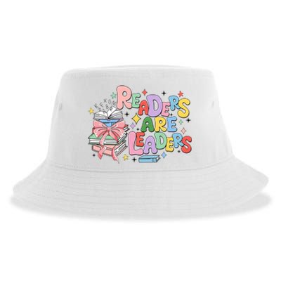 Readers Are Leaders Book Lover Bookworm Sustainable Bucket Hat