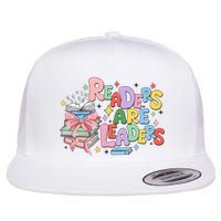 Readers Are Leaders Book Lover Bookworm Flat Bill Trucker Hat