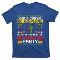 Rc Airplane Lover Christmas Party Rc Airplane Ugly Xmas Cute Gift T-Shirt