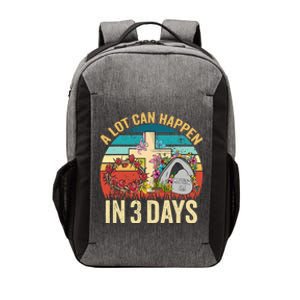 Retro A Lot Can Happen in 3 Days Floral Easter Day Vector Backpack