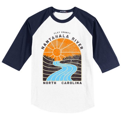 Rivers And Lakes Of Nc Nantahala River Baseball Sleeve Shirt