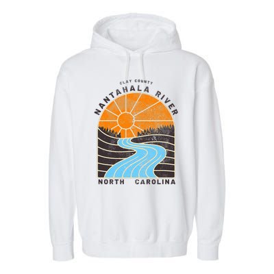 Rivers And Lakes Of Nc Nantahala River Garment-Dyed Fleece Hoodie