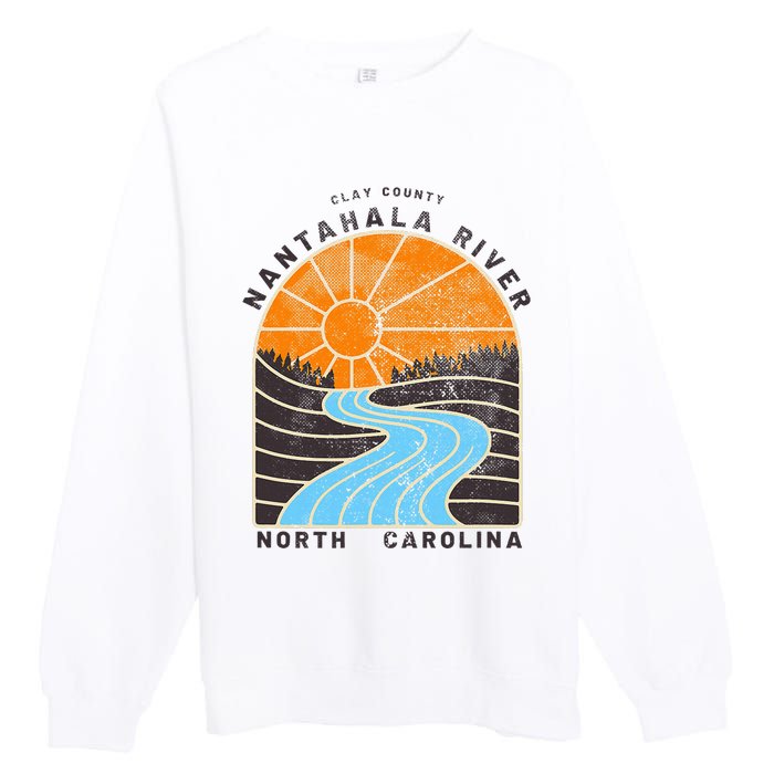 Rivers And Lakes Of Nc Nantahala River Premium Crewneck Sweatshirt