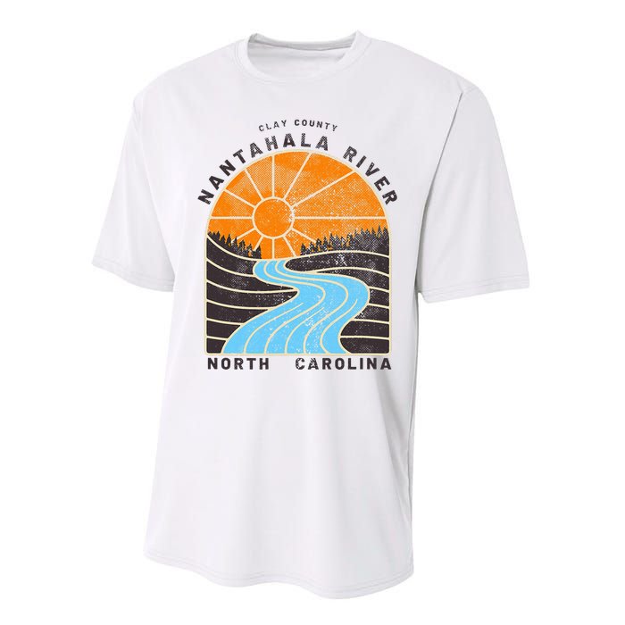 Rivers And Lakes Of Nc Nantahala River Performance Sprint T-Shirt