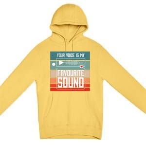 Romantics Audio Love Special Connection Voice Sound Of Love Premium Pullover Hoodie