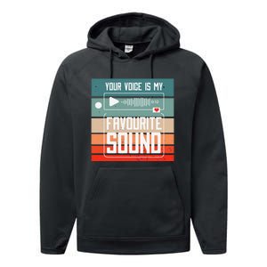 Romantics Audio Love Special Connection Voice Sound Of Love Performance Fleece Hoodie