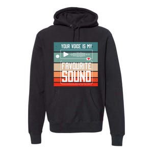 Romantics Audio Love Special Connection Voice Sound Of Love Premium Hoodie