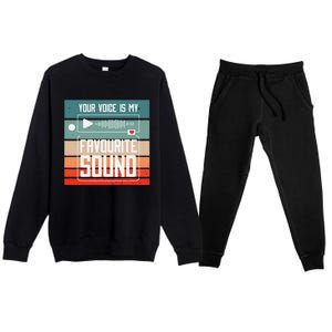 Romantics Audio Love Special Connection Voice Sound Of Love Premium Crewneck Sweatsuit Set