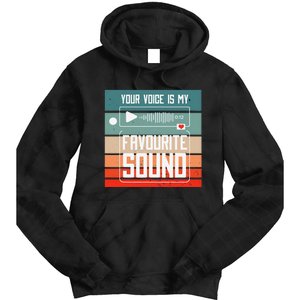 Romantics Audio Love Special Connection Voice Sound Of Love Tie Dye Hoodie