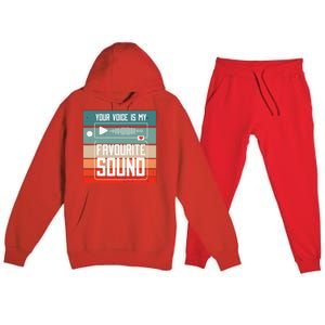 Romantics Audio Love Special Connection Voice Sound Of Love Premium Hooded Sweatsuit Set