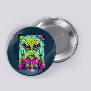 Retro Alien Lover UFO Abduction Team Alien Button