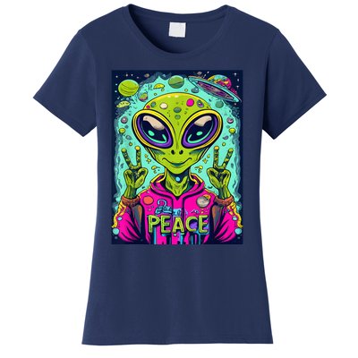 Retro Alien Lover UFO Abduction Team Alien Women's T-Shirt