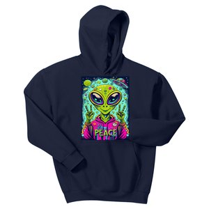 Retro Alien Lover UFO Abduction Team Alien Kids Hoodie