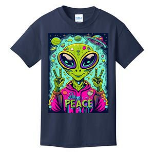 Retro Alien Lover UFO Abduction Team Alien Kids T-Shirt