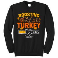 Roasting A Little Turkey Thanksgiving Pregnancy Announcement Sweatshirt