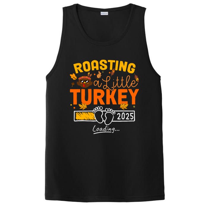 Roasting A Little Turkey Thanksgiving Pregnancy Announcement PosiCharge Competitor Tank