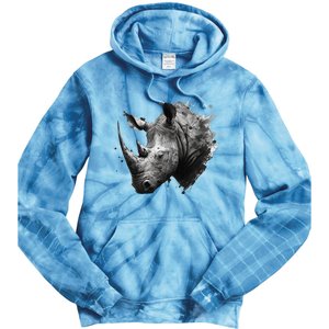 Rhino animal lovers animal rhino Tie Dye Hoodie