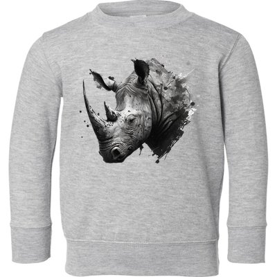 Rhino animal lovers animal rhino Toddler Sweatshirt