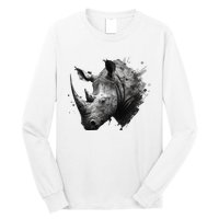 Rhino animal lovers animal rhino Long Sleeve Shirt