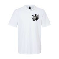 Rhino animal lovers animal rhino Softstyle Adult Sport Polo