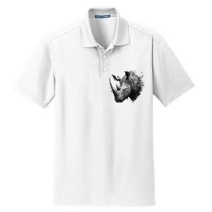 Rhino animal lovers animal rhino Dry Zone Grid Polo