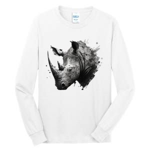 Rhino animal lovers animal rhino Tall Long Sleeve T-Shirt