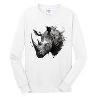 Rhino animal lovers animal rhino Tall Long Sleeve T-Shirt