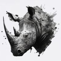 Rhino animal lovers animal rhino Tall Long Sleeve T-Shirt