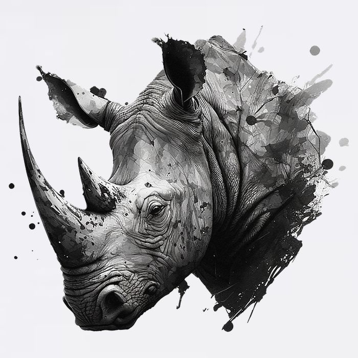 Rhino animal lovers animal rhino Tall Long Sleeve T-Shirt