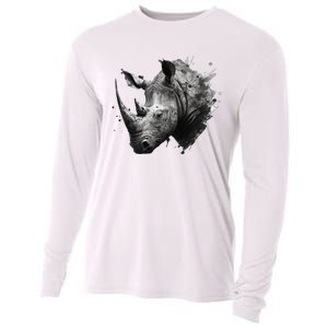 Rhino animal lovers animal rhino Cooling Performance Long Sleeve Crew