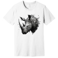 Rhino animal lovers animal rhino Premium T-Shirt