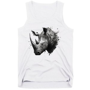 Rhino animal lovers animal rhino Tank Top