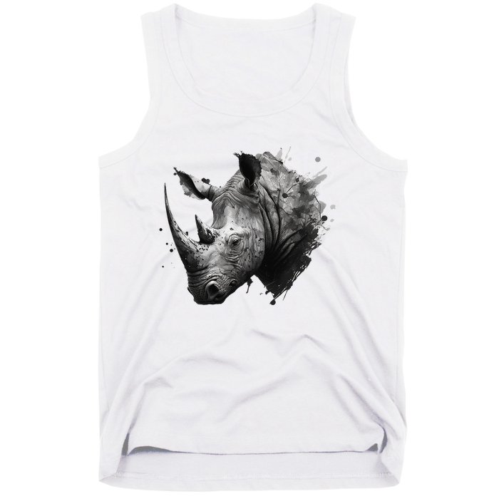 Rhino animal lovers animal rhino Tank Top