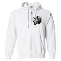 Rhino animal lovers animal rhino Full Zip Hoodie