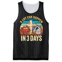 Retro A Lot Can Happen in 3 Days Floral Easter Day Mesh Reversible Basketball Jersey Tank