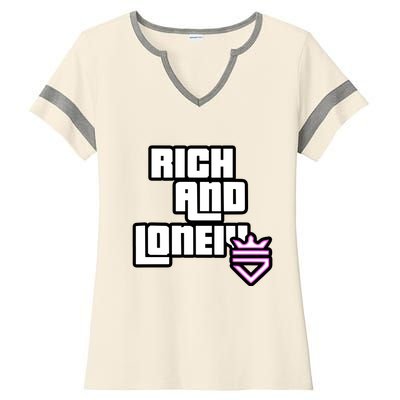 Rich And Lonely Rnl Wasted Miami Ladies Halftime Notch Neck Tee