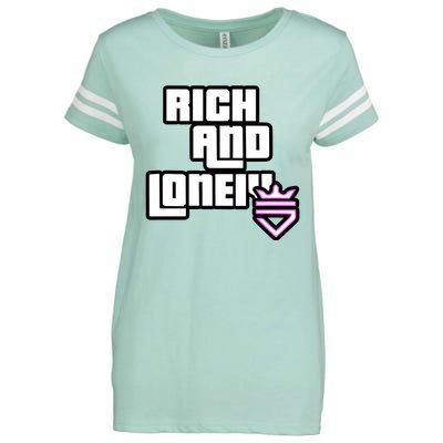 Rich And Lonely Rnl Wasted Miami Enza Ladies Jersey Football T-Shirt