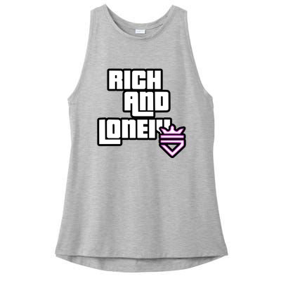 Rich And Lonely Rnl Wasted Miami Ladies PosiCharge Tri-Blend Wicking Tank