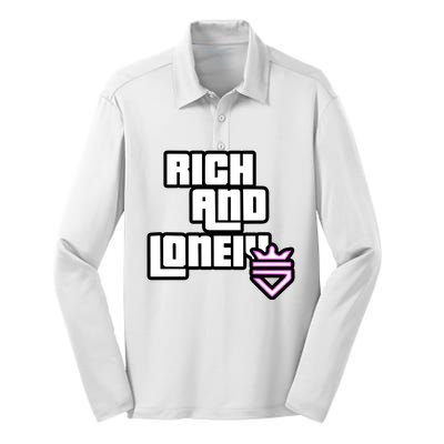 Rich And Lonely Rnl Wasted Miami Silk Touch Performance Long Sleeve Polo