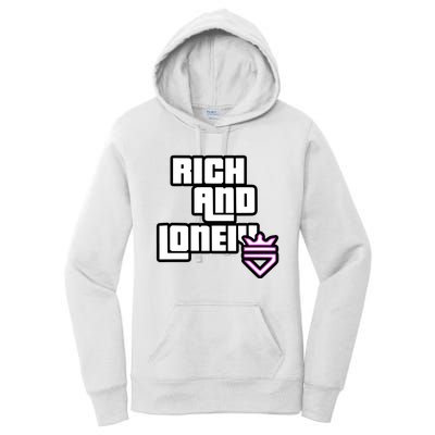 Rich And Lonely Rnl Wasted Miami Women's Pullover Hoodie