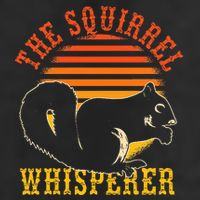 Rodent Animal Lover Gift Squirrel Whisperer Squirrel 7 Panel Mesh Trucker Snapback Hat