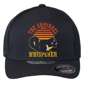 Rodent Animal Lover Gift Squirrel Whisperer Squirrel Flexfit Unipanel Trucker Cap