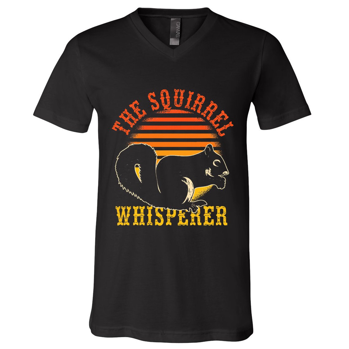 Rodent Animal Lover Gift Squirrel Whisperer Squirrel V-Neck T-Shirt