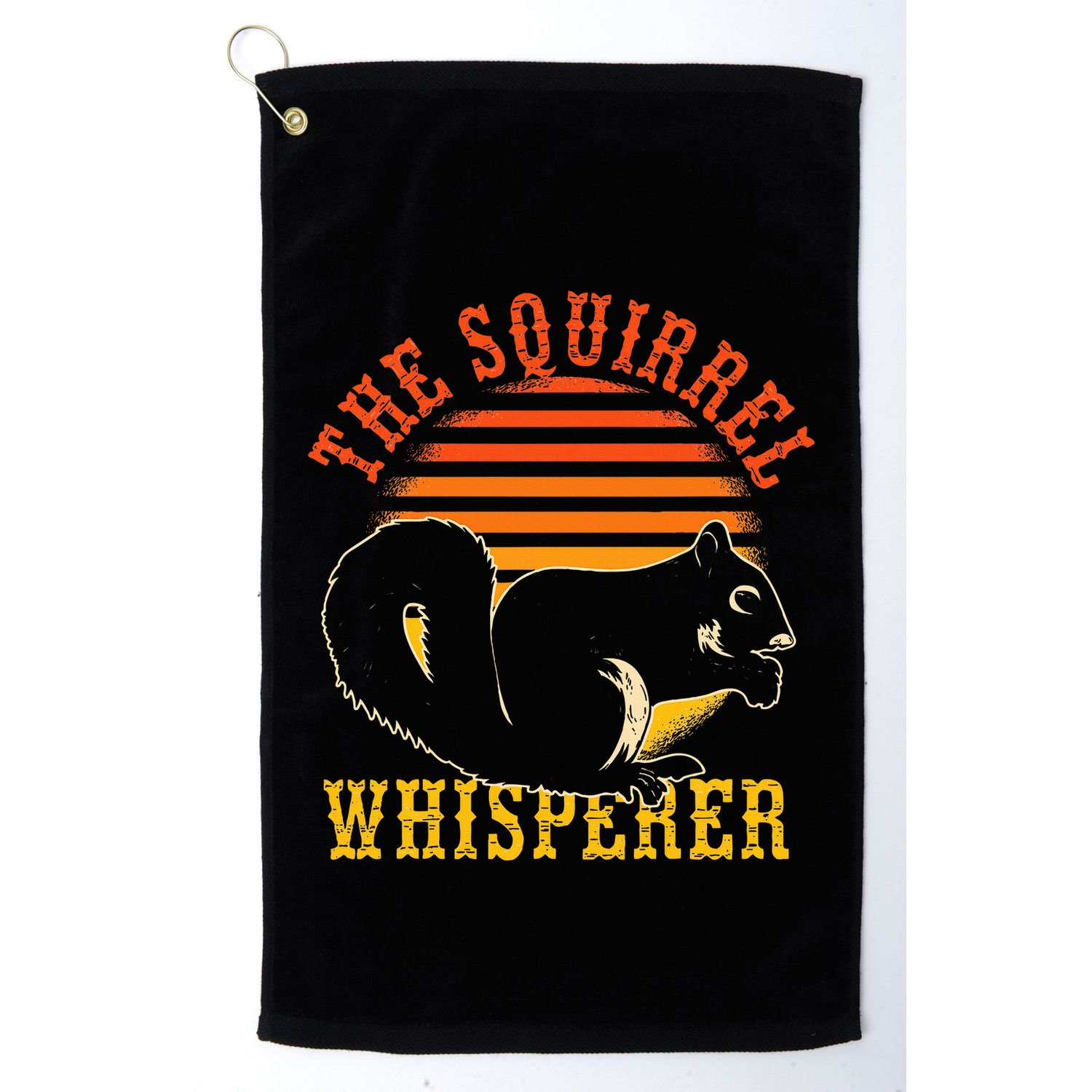 Rodent Animal Lover Gift Squirrel Whisperer Squirrel Golf Towel