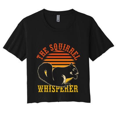 Rodent Animal Lover Gift Squirrel Whisperer Squirrel Crop Top