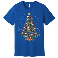 Raccoon Animal Lover Xmas Gift Raccoon Christmas Tree Gift Premium T-Shirt