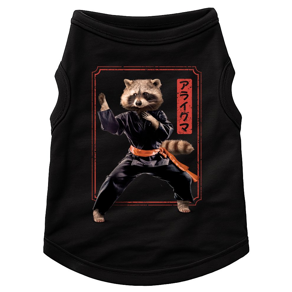Raccoon Animal Martial Arts Doggie Tank