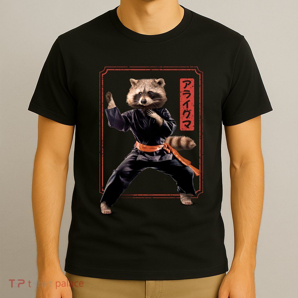 Raccoon Animal Martial Arts T-Shirt