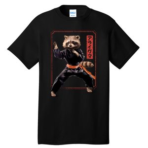 Raccoon Animal Martial Arts Tall T-Shirt